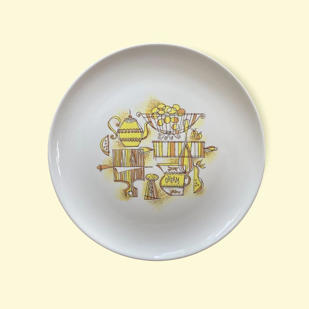 Vintage Taylor, Smith & Taylor Country Kitchen dinner plates x4